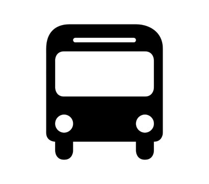 bus icon on white background