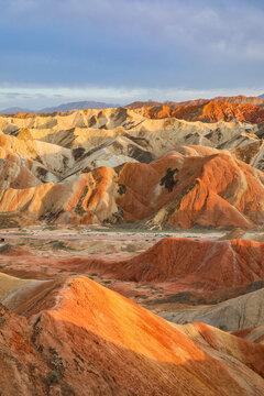 Colorful Danxia Landforms at Zhangye National Geopark, Gansu, China