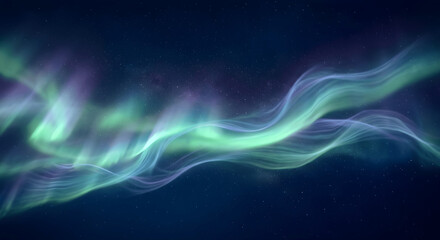 Naklejka premium Abstract blue aurora background