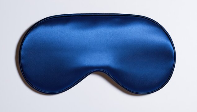 Luxurious Blue Silk Sleep Mask for Ultimate Relaxation and Deep Sleep.