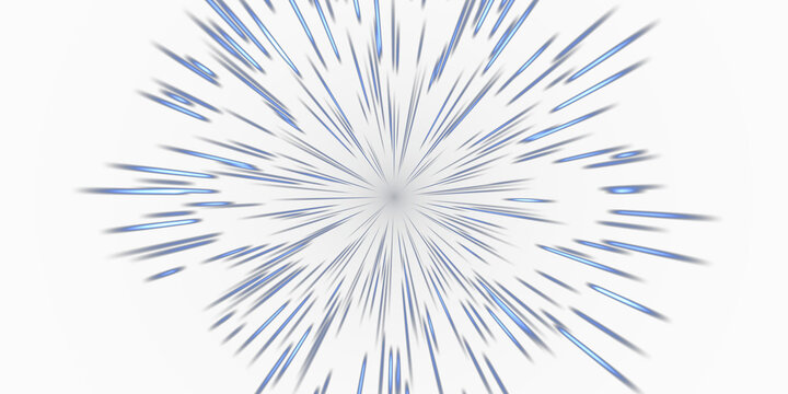 Blue Hyperspace Star Warp Overlay, Isolated on Transparent Background. Isolated glowing hyperspace star warp for VFX, motion graphics and cinematic compositing.