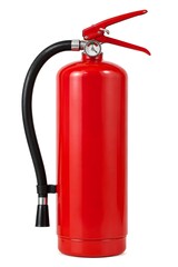 Obraz premium Portable Fire Extinguisher with Hose Pressure Gauge for Workplace Safety Emergency Response and Fire Protection