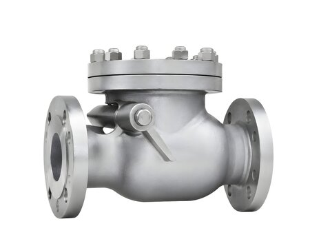 Flanged Check Valve for Industrial Process Piping Backflow Prevention Pump Systems and Reliable Flow Control