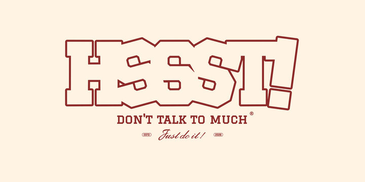 Retro vintage typography college varsity motivational quote slogan print for graphic jersey, tee, hat, t-shirt, sweatshirt, or wall art design - Vector