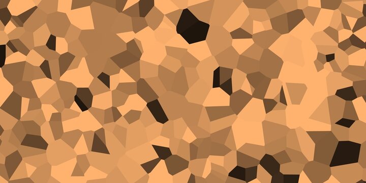 Abstract tan and brown camouflage background with irregular polygon shapes and earthy layered geometric texture