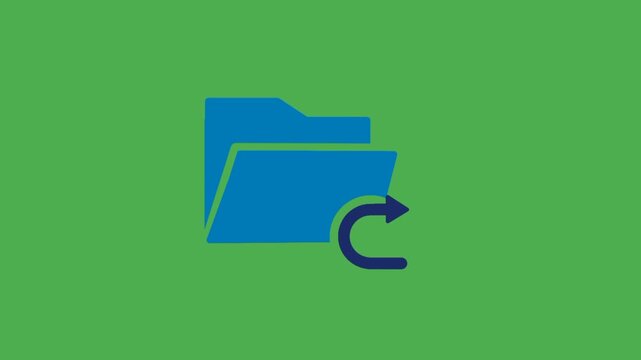 File sharing concept featuring a folder icon and sharing arrow, representing digital document transfer and information exchange.