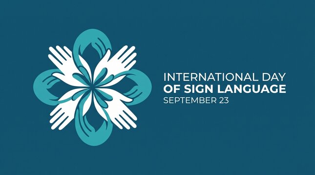 International day of sign language illustration