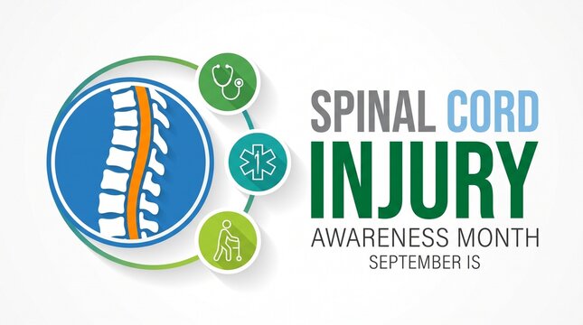 Spinal cord injury awareness month september logo