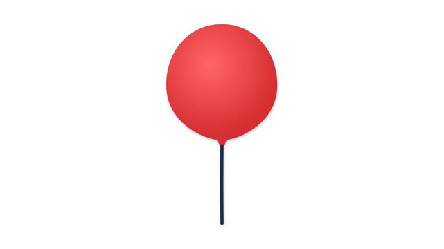 Balloon icon illustrating party decoration process for celebration and festive event