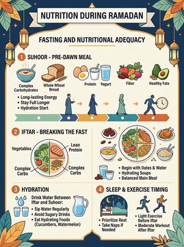 Guide to healthy nutrition and fasting during ramadan