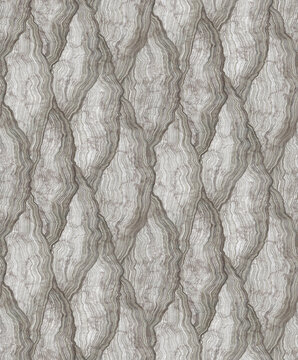Seamless abstract background, greyish stone with delicate wavy lines overlapping like geological layers carved by time