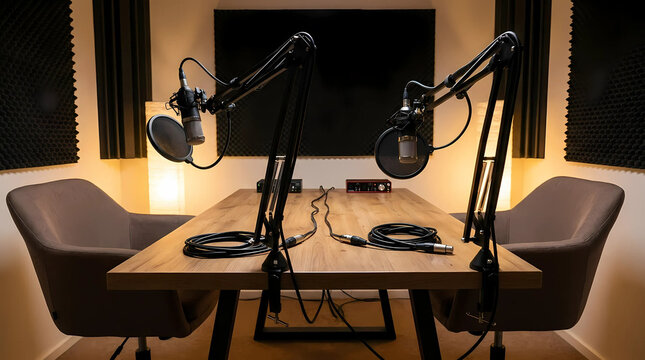 Professional Podcast Recording Studio Setup