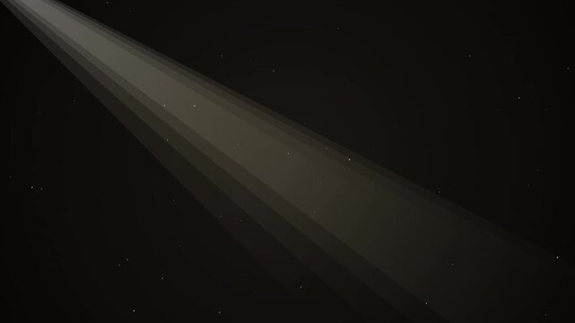 Diagonal light beam across black star field