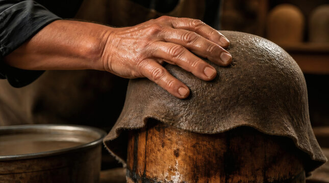 Hat Blocker Hand Shaping Felt for Traditional Hat Making