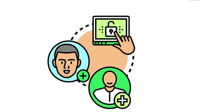Users are implementing a secure two step login process, connecting multiple accounts to a protected system for enhanced digital security and verification