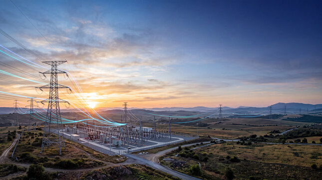 Smart Power Substation and High Voltage Transmission Network for Digital Energy Management