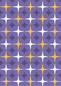 Puple Geometric Seamless Pattern
