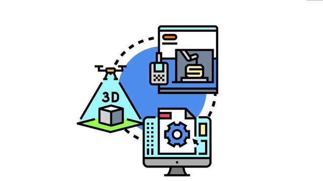 Process of creating modern robotic systems, involving three dimensional design, modeling, printing, manufacturing, engineering, and digital development through advanced technologies