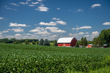 Naklejka premium Wisconsin countryside