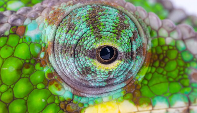 Reptile lizard eye macro for wildlife awareness and conservation
