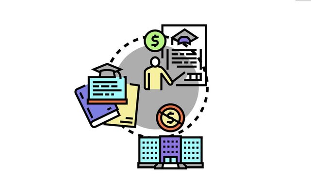 Student accessing academic eligibility for scholarships, financial assistance, and education funding, considering college admission requirements and student loan options