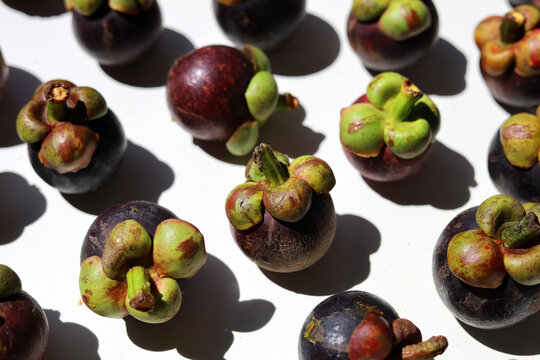 Fresh mangosteen, delicious tropica fruit