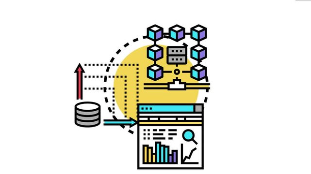 Digital security system monitoring network connections and data access, analyzing potential breaches, protecting confidential information, and ensuring secure it infrastructure