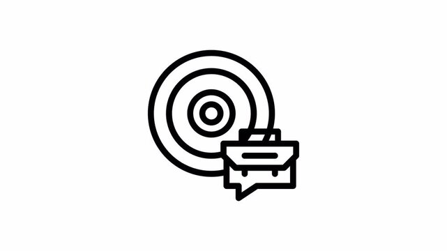 objective minimalist stroke animation