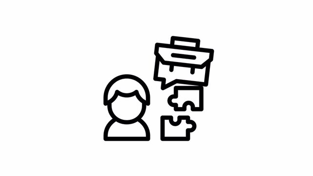skills minimalist stroke animation