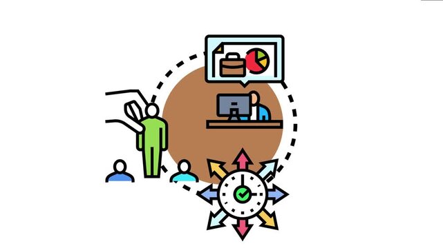 Business team using a digital platform for accessible employee shift roster management, organizing work processes, and flexible time distribution for efficient human resource planning