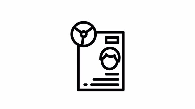 summary minimalist stroke animation