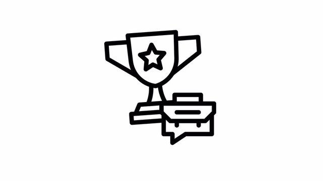 achievements minimalist stroke animation