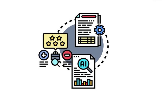 Accountability and clear operational reporting concept business processes involving document analysis, performance evaluation, and ai driven insights for efficient management