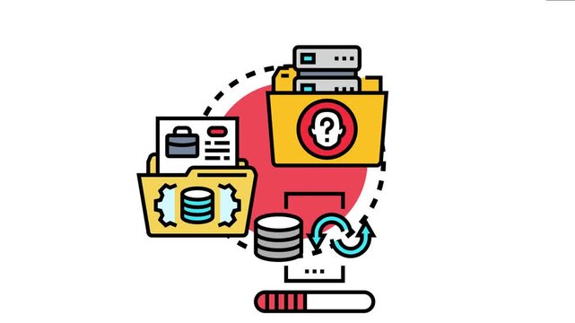 Accountable data management system handling sensitive records, ensuring security, integrity, and privacy through an organized process of storage, processing, and responsible administration
