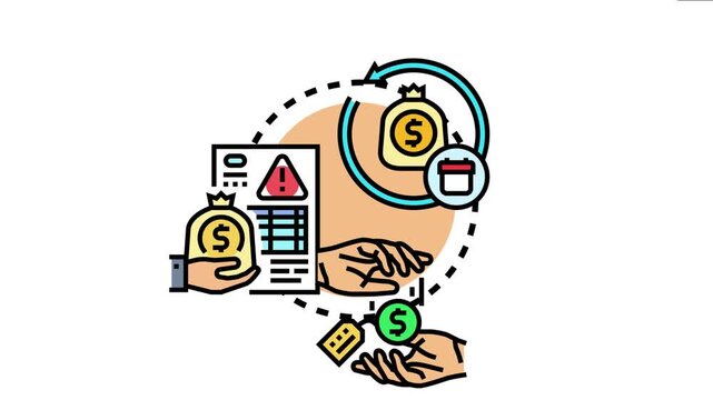 Accounts receivable factoring concept a financial service for businesses optimizing cash flow by converting outstanding invoices into immediate funds with a funding source