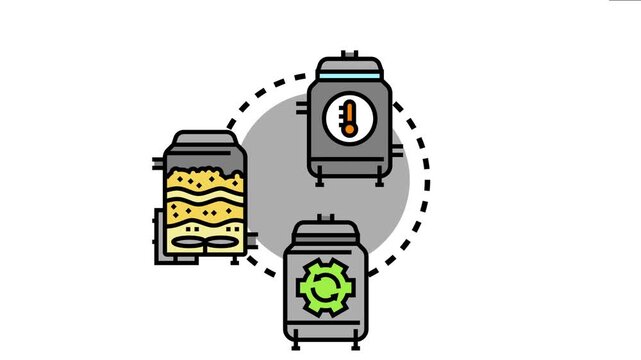 Industrial equipment precise control and quality assurance during a fermentation process, optimizing production and ensuring desired outcomes for various applications