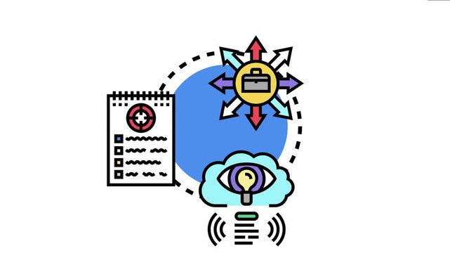 Business strategy involving smart planning, clear vision, and targeted action towards reaching achievable objectives with significant ambition and forward progress