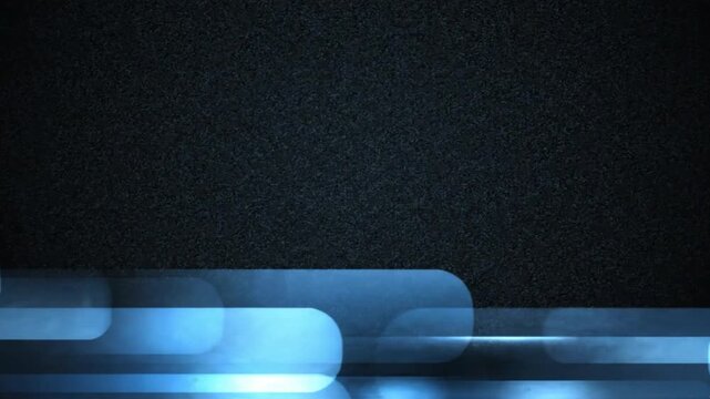 Blue lower third graphic bar animation featuring smooth glowing light motion effects for modern digital broadcast and professional media projects