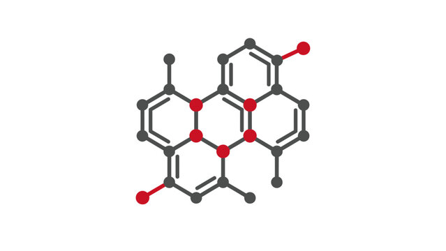 Abstract Chemical Molecule Structure Icon