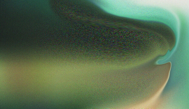 Muted green and teal abstract background with grainy texture and organic flowing shapes for creative digital design