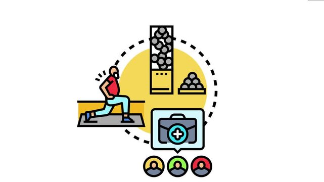 Person undertaking an exercise routine, demonstrating personal actions to achieve health goals, career development, and accumulated achievements with consistent effort