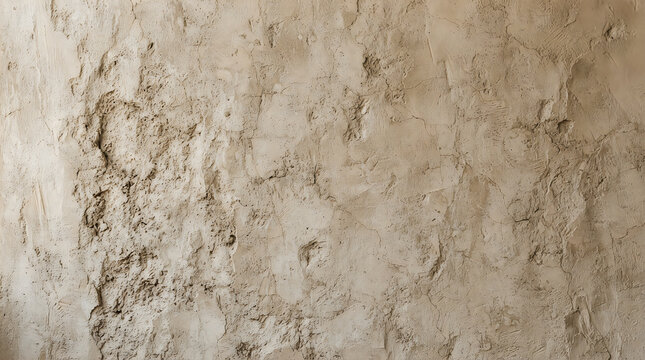 Rustic Rough Clay Texture Background with Weathered Plaster
