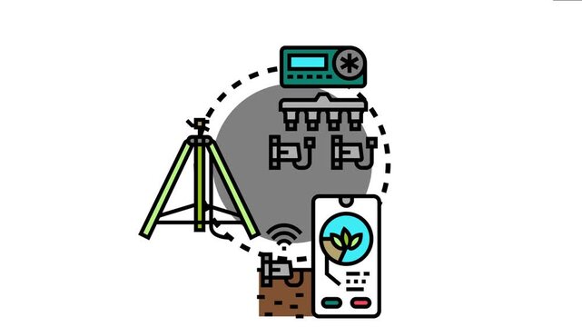 Modern irrigation control system managing water for fire suppression or garden watering, integrating smart technology with an app for remote activation and monitoring