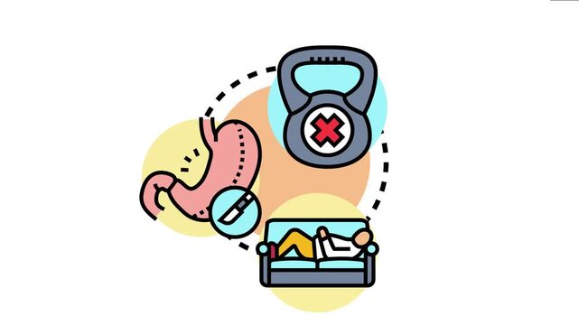 Concept showing active body fat reduction through healthy lifestyle choices, avoiding surgery, excessive exercising, or a sedentary life