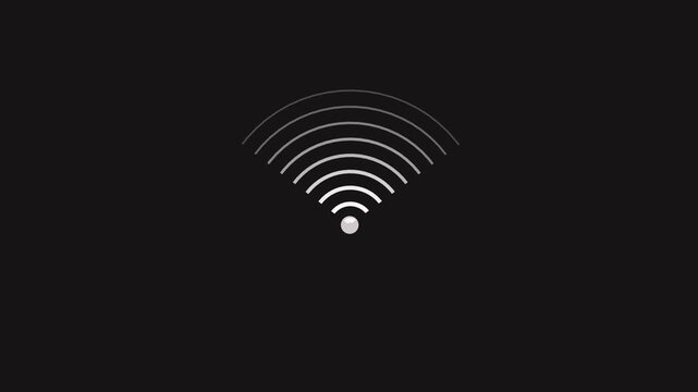 white communication tower with wireless signal waves graphic. Telecommunication tower symbol for digital network data broadcast. .
