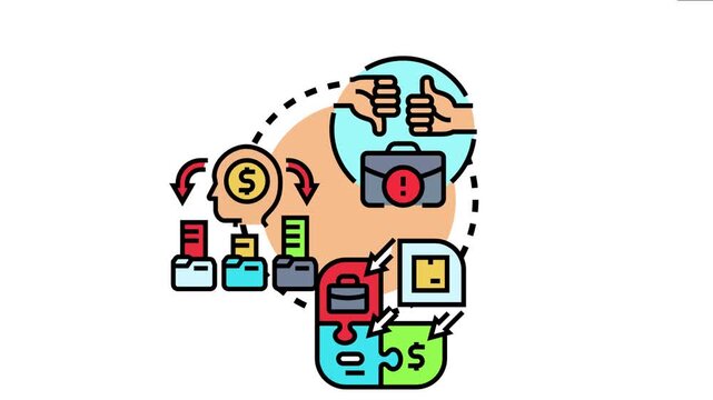 Business strategy concept the iterative process of segmenting markets. Gathering customer feedback. And adapting product offerings to meet specific needs and improve business performance