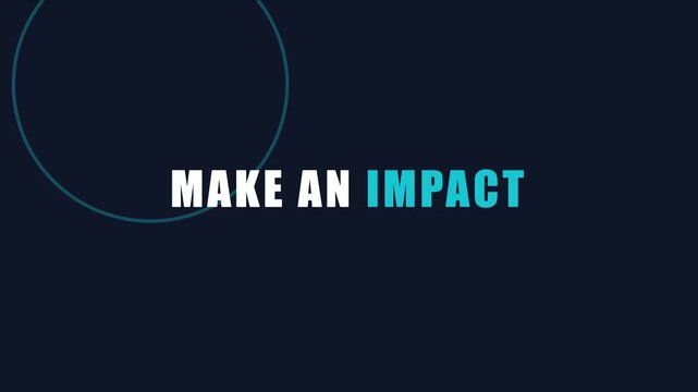 Make an impact minimalist typography motion for corporate presentations and motivational branding animation 4k