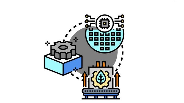 Additive manufacturing concept 3d printing technology, building layers to create innovative industrial components and promoting sustainable production processes