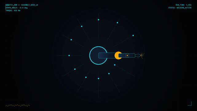 Robotic Arm Circuit Connection Grid