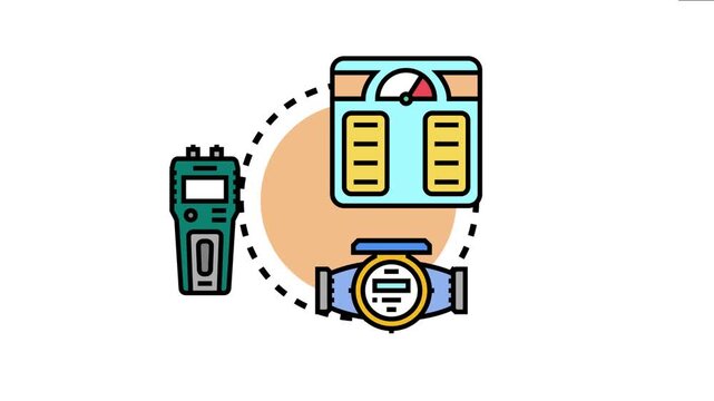 Adjusting meter devices, including a body weight scale for health, a walkie talkie for communication range, and a water flow meter for utility, embodying precise measurement and calibration concepts